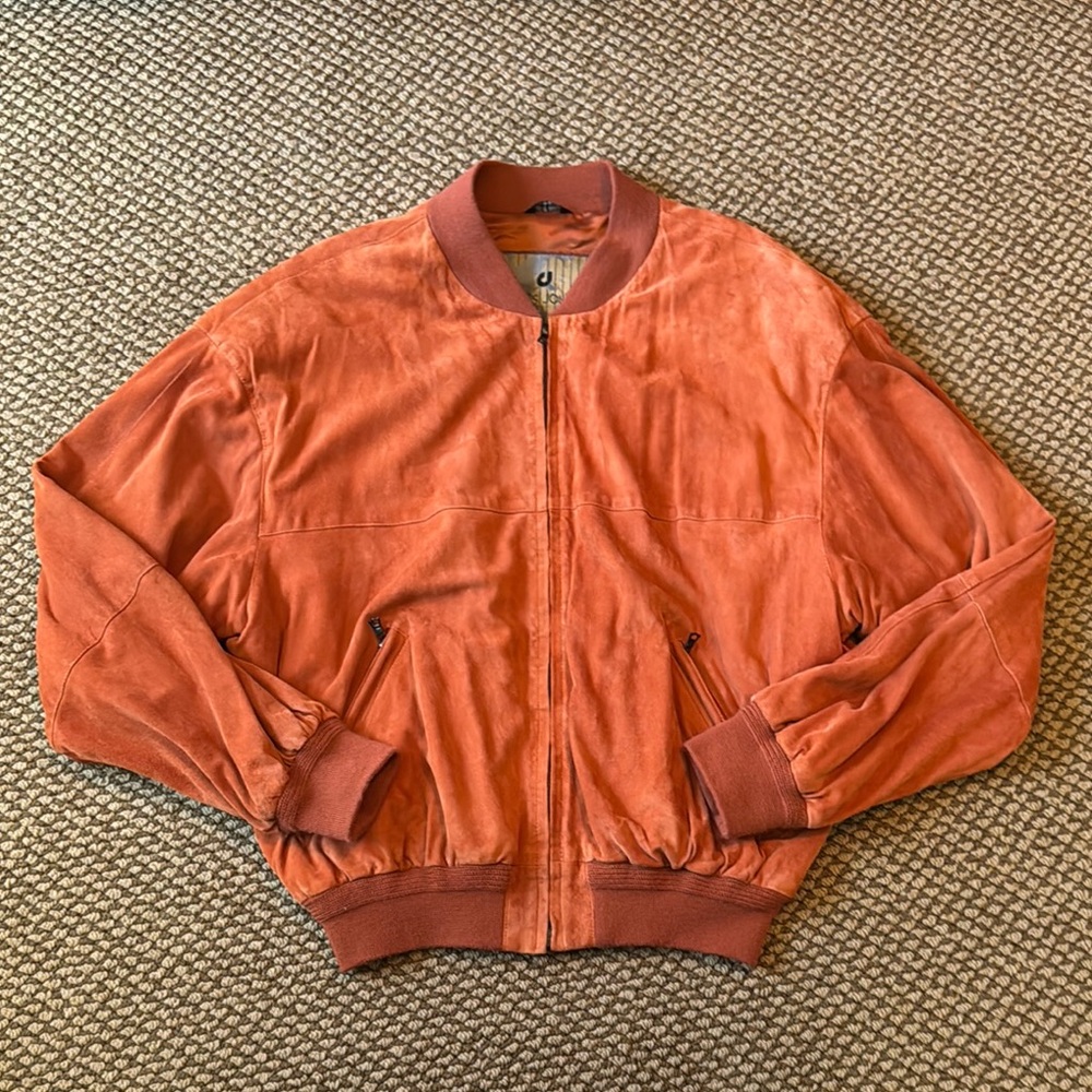 Charles Jourdan vintage Rust Bomber Jacket